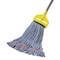 Rubbermaid Commercial 5 in Looped-End Wet Mop, Blue, Cotton/Synthetic, PK6, FGA25206BL00 FGA25206BL00 - alternate 2